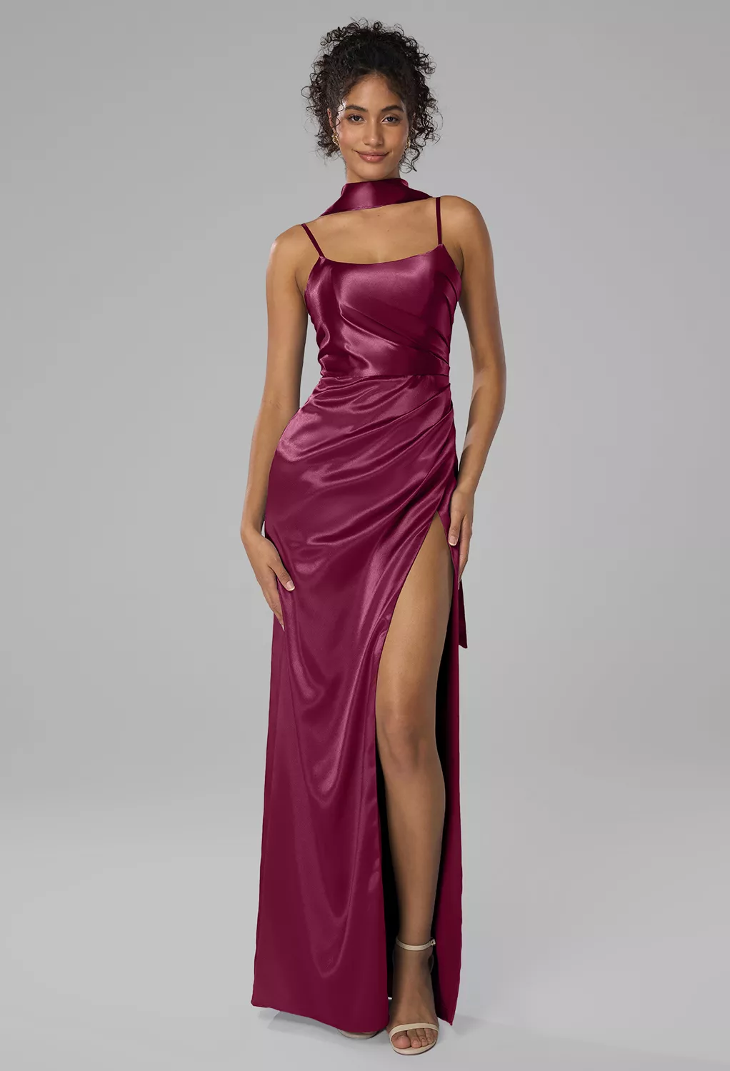 AW Delores Burgundy  Fall Wedding Guest Dresses